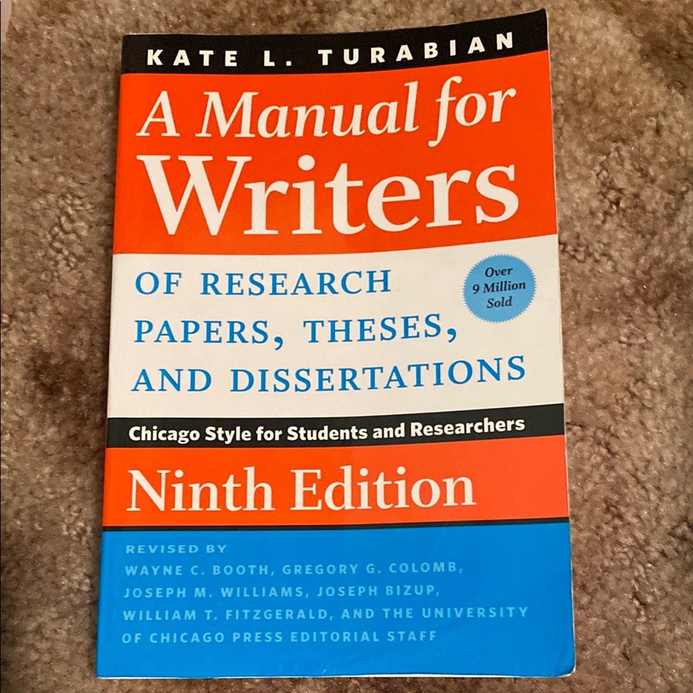 A Manual for Writers Ninth Edition